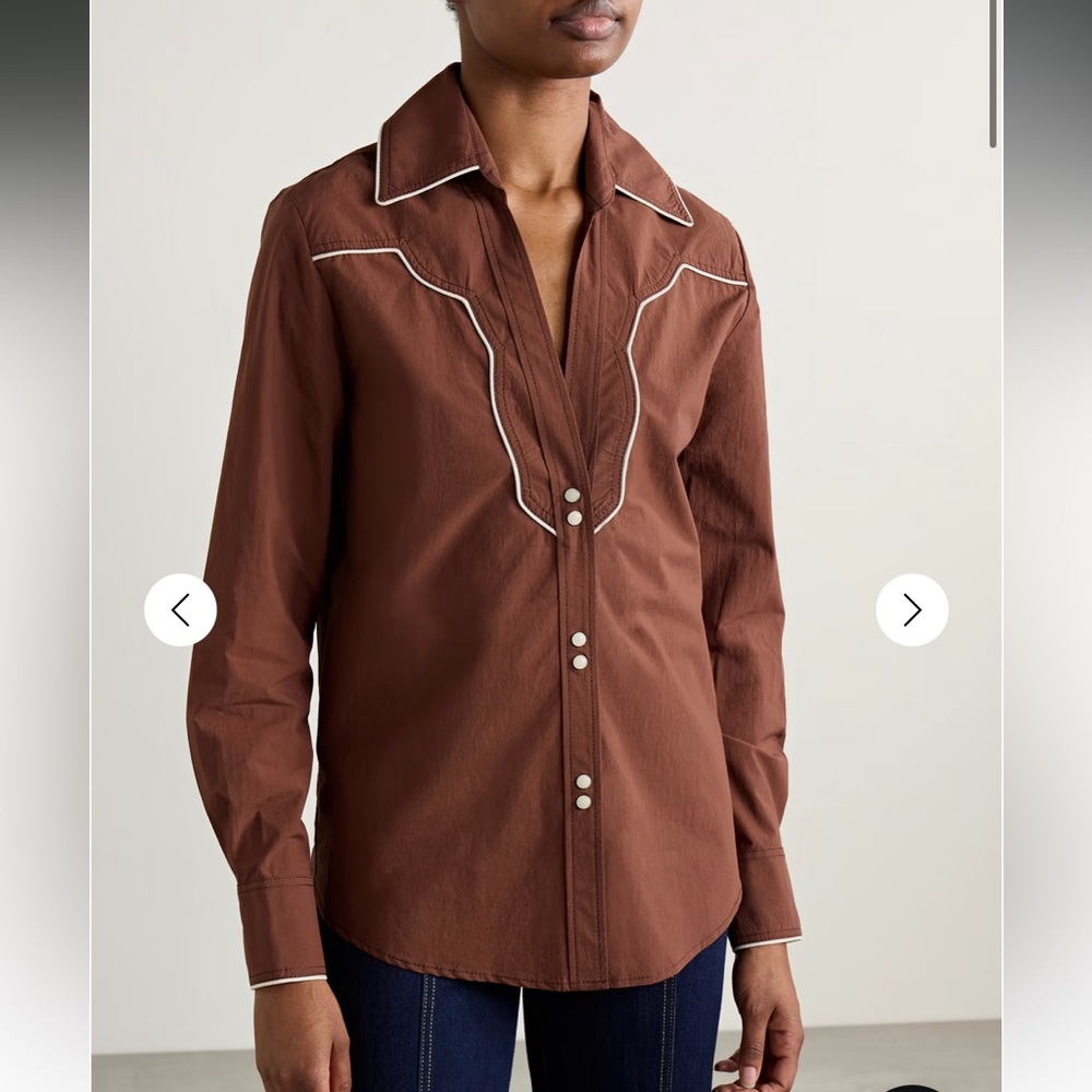 Johanna Ortiz Hacia chocolate shirt